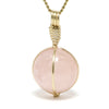 Morganite Polished Sphere Pendant from Mozambique | Venusrox