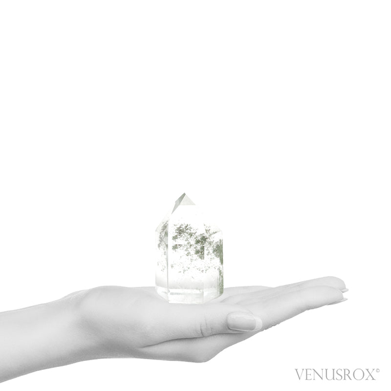 Chlorite Phantom Quartz Polished Point from Brazil | Venusrox