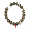 Rhyolite (Rainforest Jasper) Bead Bracelet from Australia | Venusrox