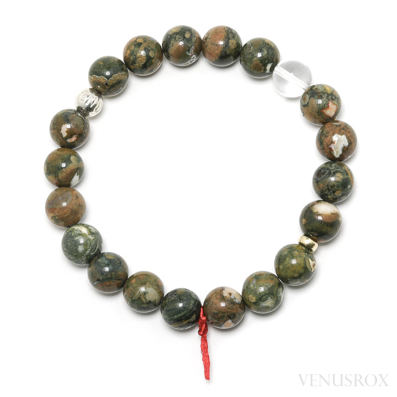 Rhyolite (Rainforest Jasper) Bead Bracelet from Australia | Venusrox