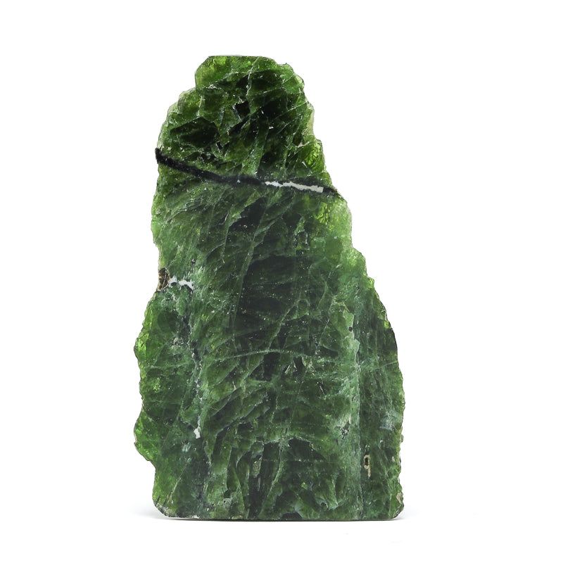 Chrome Diopside Polished/Natural Crystal from Sakha, Siberia, Russia | Venusrox