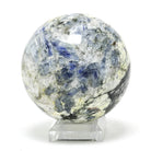 Blue Kyanite with Staurolite in Quartz & Mica Schist Polished Sphere from Pizzo Forno, Chironico Valley, Faido, Leventina, Ticino, Switzerland | Venusrox