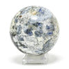 Blue Kyanite with Staurolite in Quartz & Mica Schist Polished Sphere from Pizzo Forno, Chironico Valley, Faido, Leventina, Ticino, Switzerland | Venusrox
