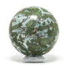 Smaragdite in Talc Polished Sphere from the Allalin Glacier, Valais, Switzerland | Venusrox