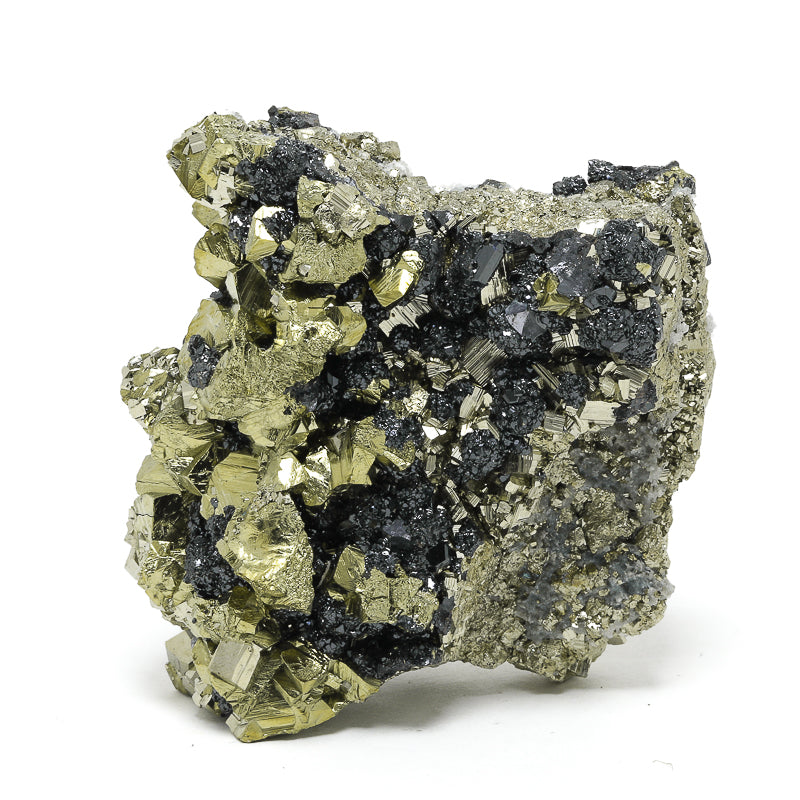 Chalcopyrite with Sphalerite, Galena & Quartz Natural Cluster from Bulgaria  | Venusrox