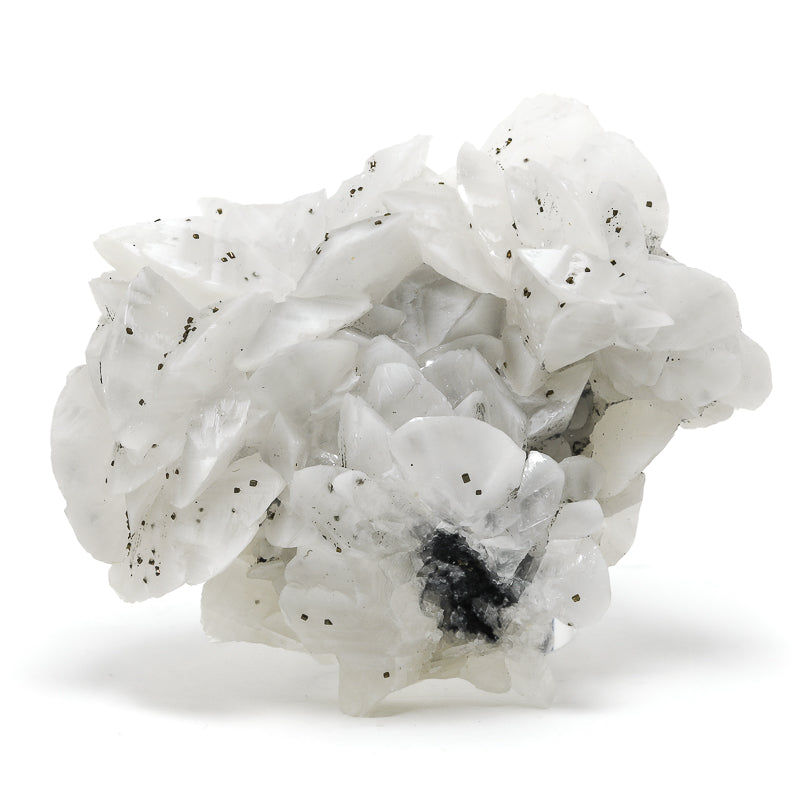 Calcite with Pyrite Natural Cluster from the Xianghualing Mine, Xianghualing Sn-Polymetallic Ore Field, Linwu Co., Chenzhou, Hunan, China | Venusrox