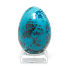 Chrysocolla with Malachite & Shattuckite Polished Egg from Namibia | Venusrox