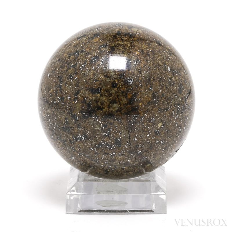 NWA Chondrite Meteorite Polished Sphere from Sahara Desert, North-West Africa | Venusrox