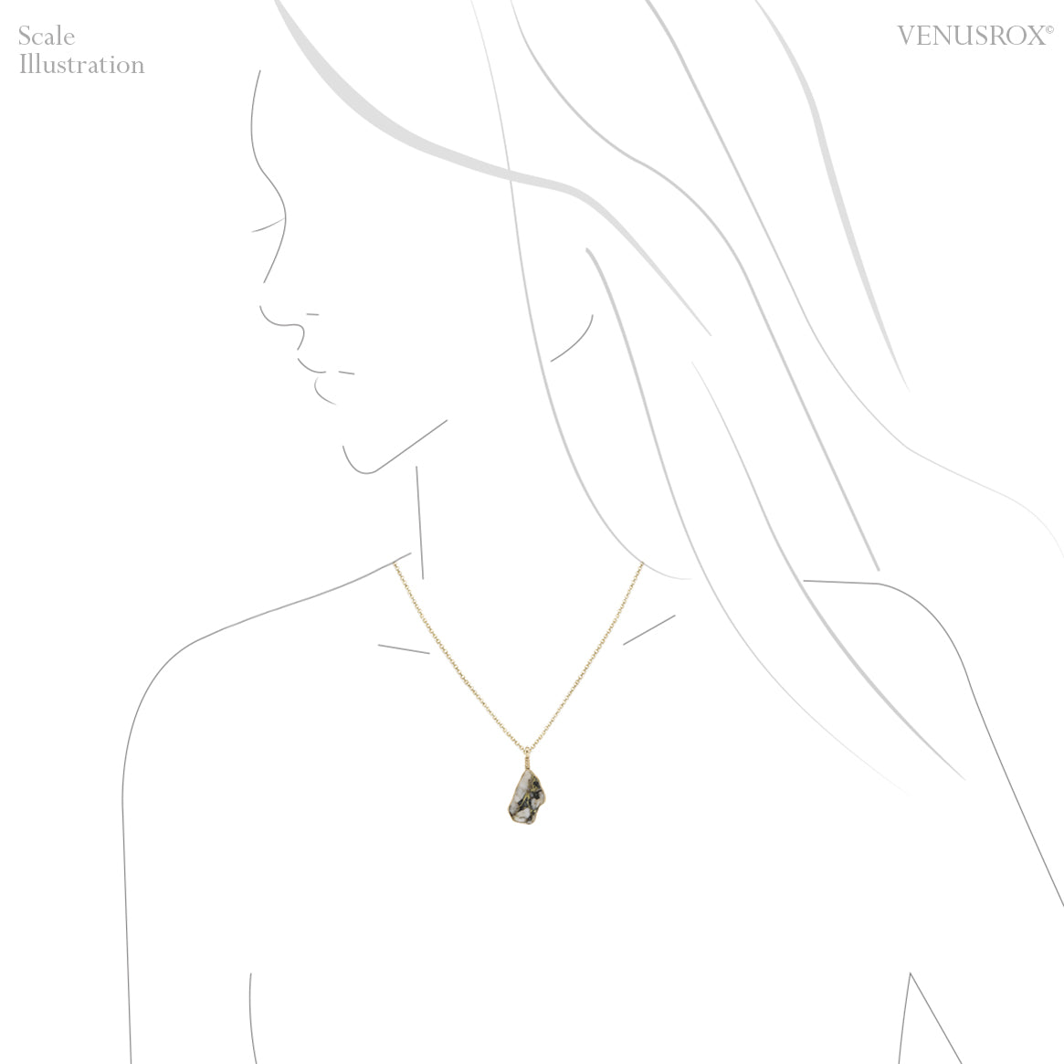 Gold in Quartz Slice Pendant from Alaska, USA | Venusrox