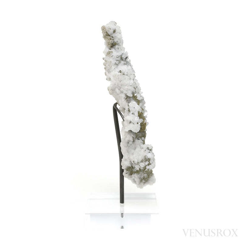 Calcite with Chalcopyrite Natural Cluster from the Trepča Mining Complex, Trepča valley, Mitrovica, Mitrovica District, Kosovo mounted on a bespoke stand | Venusrox