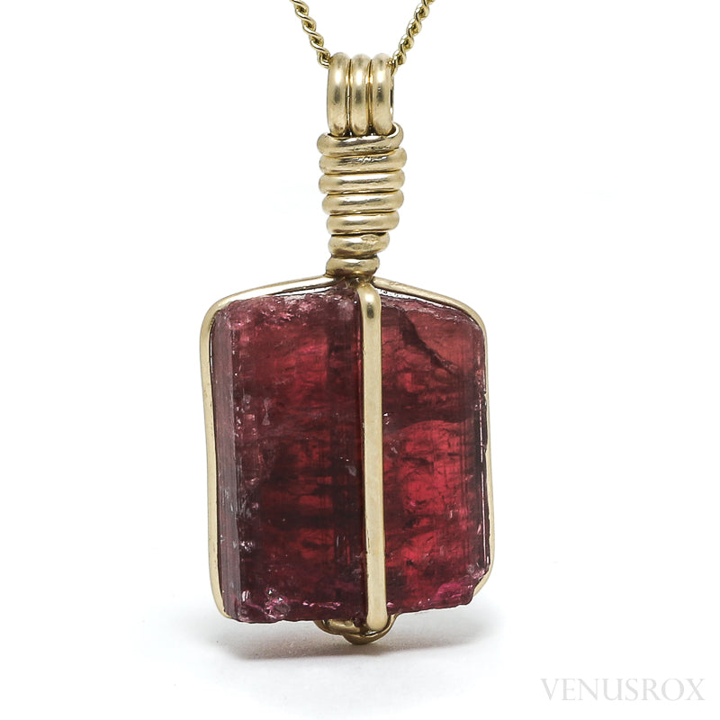 Red tourmaline online necklace