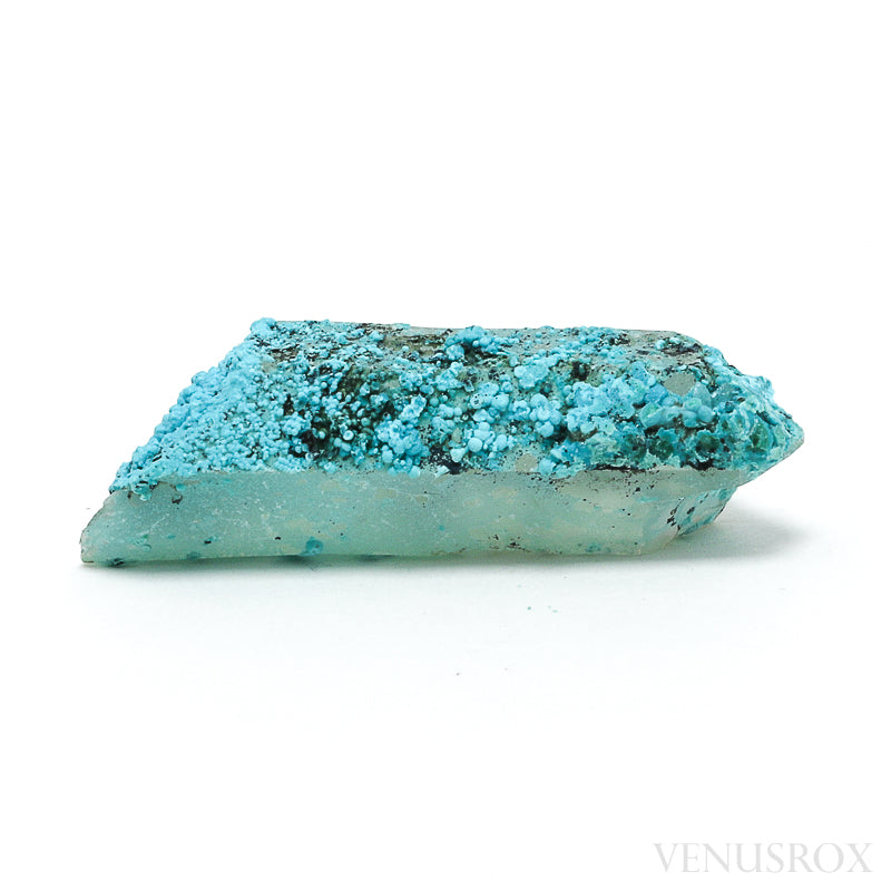 Chrysocolla on Quartz Natural Crystal Specimen from Peru | Venusrox
