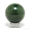Cats Eye Green Nephrite Jade Sphere from the Sayan Mountains, Russia | Venusrox