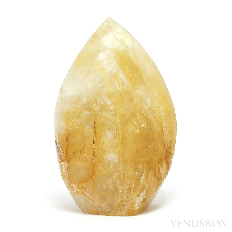 Golden Quartz Polished Flame from Brazil | Venusrox