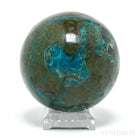 Chrysocolla with Malachite & Matrix Polished Sphere from Peru | Venusrox