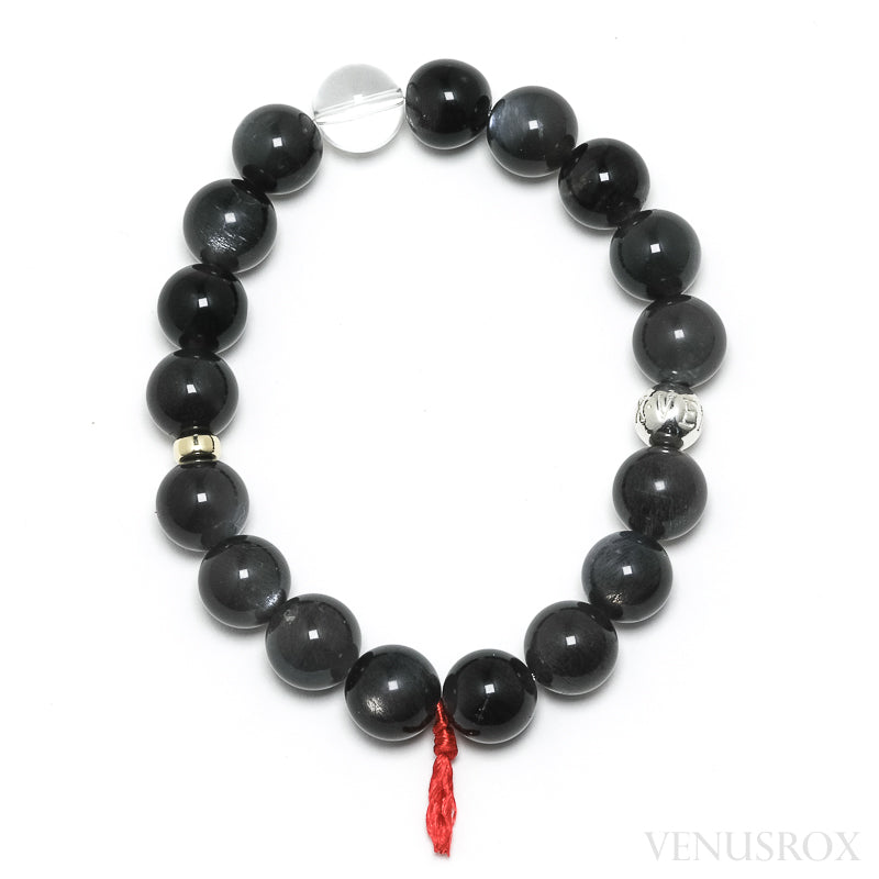 Black Moonstone Bead Bracelet from India | Venusrox