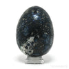 Covellite with Pyrite Polished Egg from Peru | Venusrox