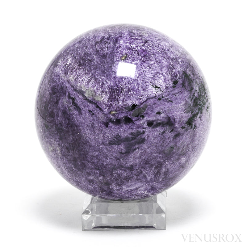 Charoite with Aegirine Polished Sphere from Sakha Republic, Siberia, Russia | Venusrox