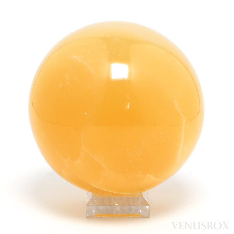 Orange Calcite Sphere from Utah, USA | Venusrox