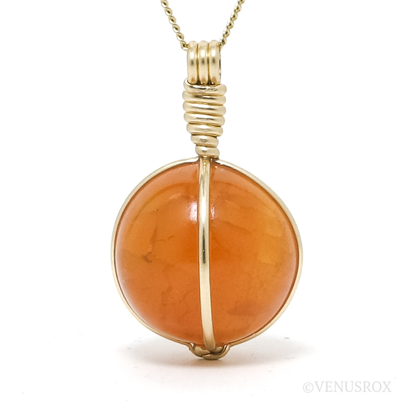 Carnelian Sphere Pendant from Madagascar | Venusrox