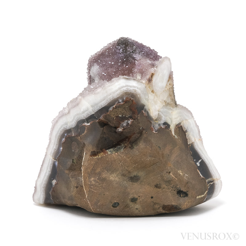 Amethyst with Agate & Calcite Polished/Natural Cluster from Uruguay | Venusrox