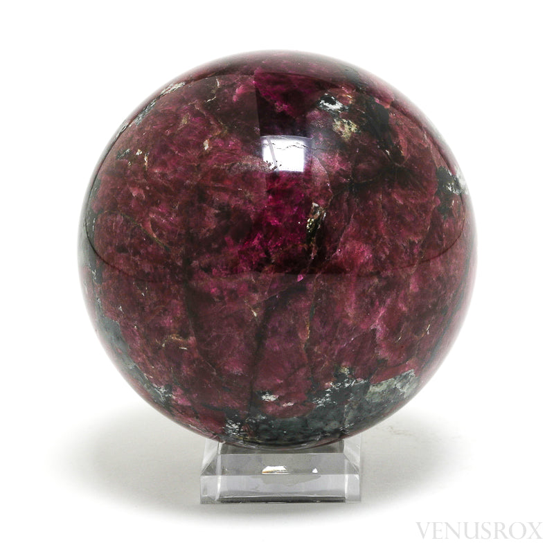Eudialyte with Aegirine and Nepheline Polished Sphere from Kola Peninsula, Russia | Venusrox