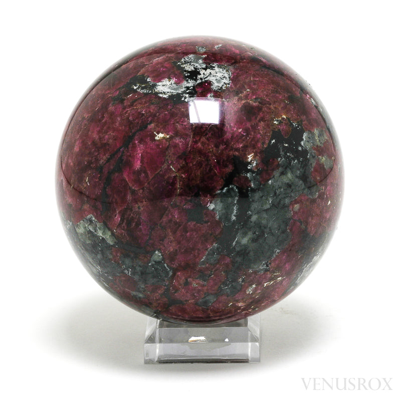 Eudialyte with Aegirine and Nepheline Polished Sphere from Kola Peninsula, Russia | Venusrox