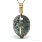 Epidote in Quartz Polished Crystal Pendant from Ambatondrazaka, Madagascar | Venusrox