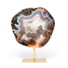 Agate with Clear Quartz Polished/Natural Crystal from Brazil | Venusrox
