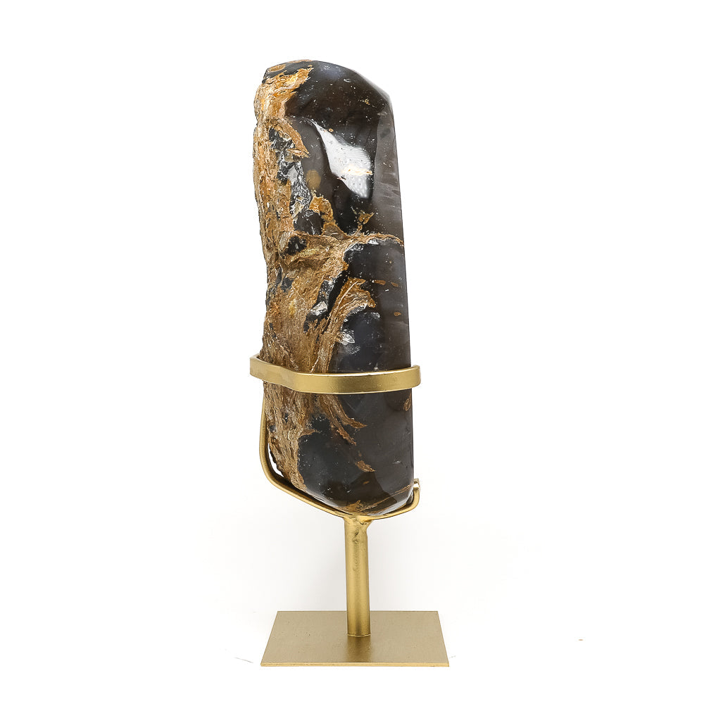 Agate with Clear Quartz Polished/Natural Crystal from Brazil | Venusrox