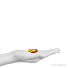Size Illustration | Natural Baltic Amber Polished Crystal | Venusrox