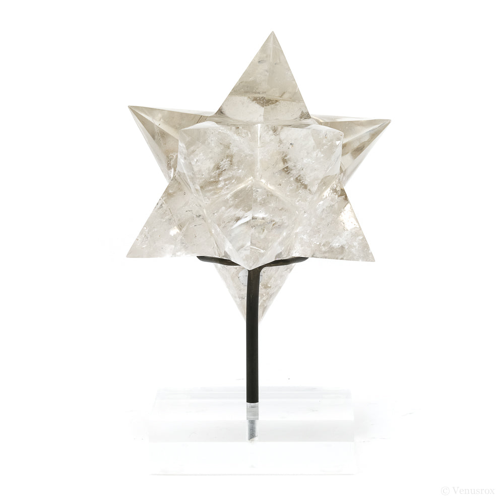 Smoky Quartz Polished Star from Brazil mounted on a bespoke stand | Venusrox