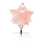 Rose Quartz Polished Star from Minas Gerais, Brazil, mounted on a bespoke stand | Venusrox