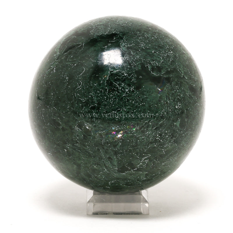 Moss Calcite Polished Sphere from India | Venusrox