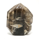Smoky Phantom Elestial Quartz Part Polished/Part Natural Point from Brazil | Venusrox