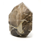 Smoky Phantom Elestial Quartz Part Polished/Part Natural Point from Brazil | Venusrox