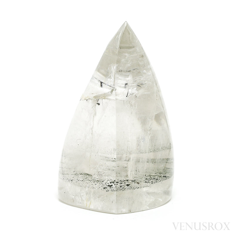 Rutilated Chlorite Phantom Quartz Polished Flame from Brazil | Venusrox