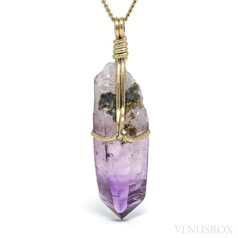 Amethyst Phantom Natural Point Pendant from the Piedra Parada, near Las Vigas, Tatatila, Veracruz, Mexico | Venusrox