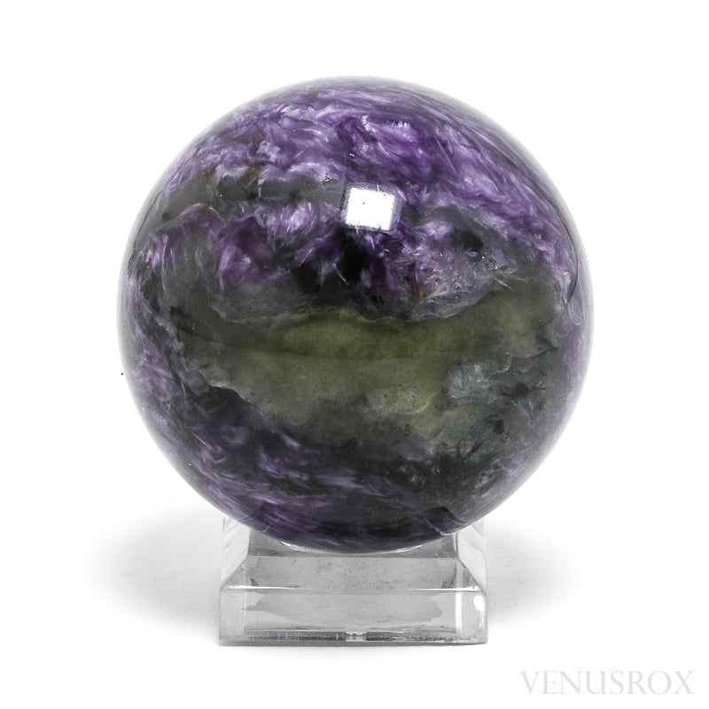 Charoite with Aegirine Polished Sphere from Sakha Republic, Siberia, Russia | Venusrox
