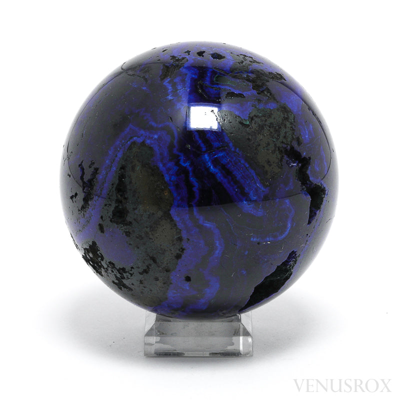 Azurite with Matrix Sphere from the Altai Mountains, Siberia, Russia | Venusrox