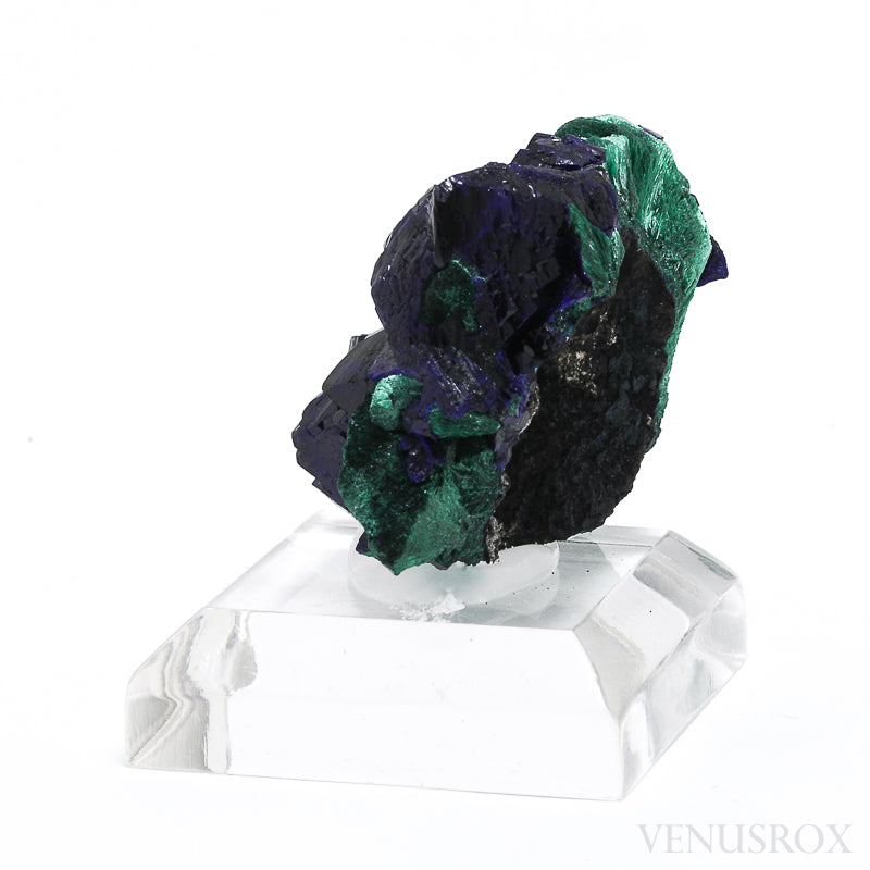 Azurite and Malachite Natural Crystal from the Millpillas Mine, Milpillas, Sonora, Mexico | Venusrox