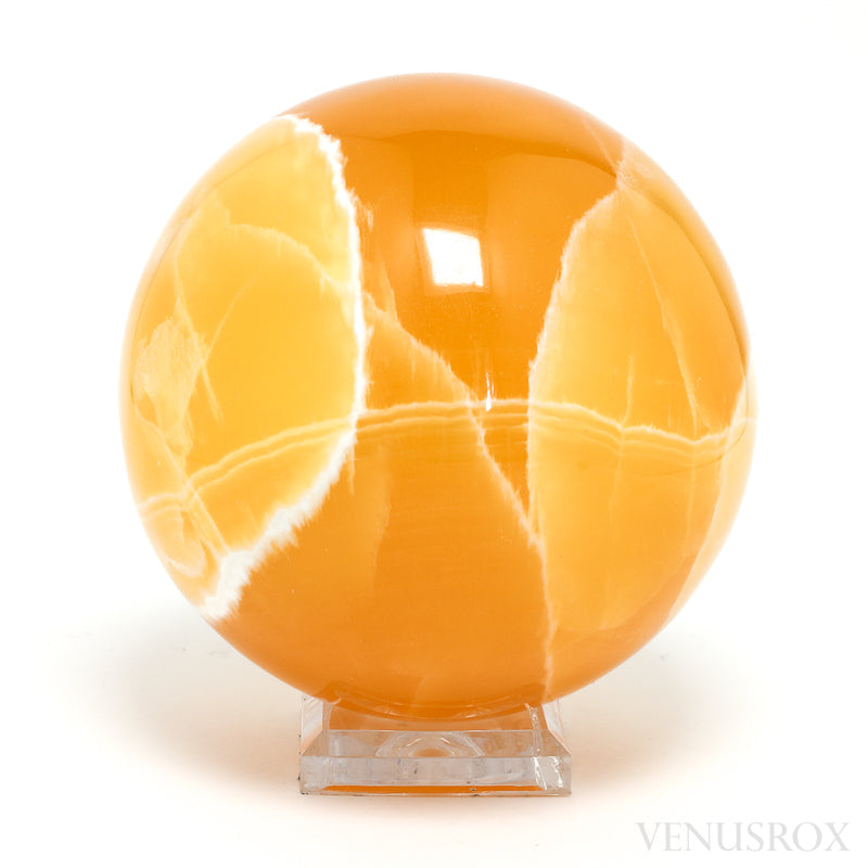 Orange Calcite Sphere from Utah, USA | Venusrox