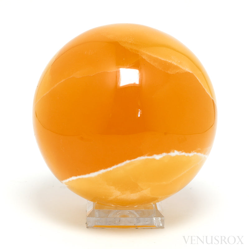 Orange Calcite Sphere from Utah, USA | Venusrox