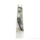 Opalised Chalcedony in Clear Quartz Polished Point from Brazil | Venusrox