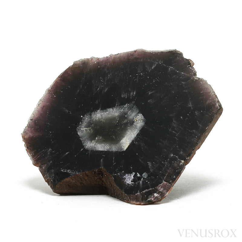 Amethyst with Hematite Part Polished/Part Natural Point from Rondônia, Brazil | Venusrox