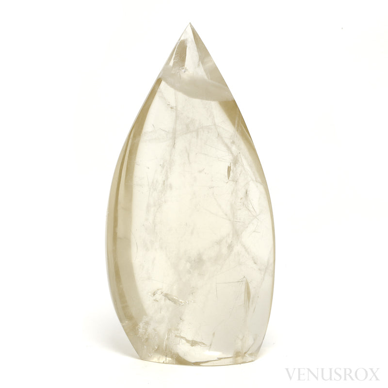 Rutilated Natural Citrine Polished Flame from Brazil | Venusrox