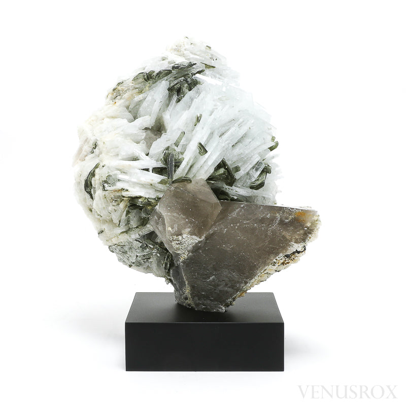 Smoky Quartz with Mica & Albite Natural Cluster from Brazil mounted on a bespoke stand | Venusrox