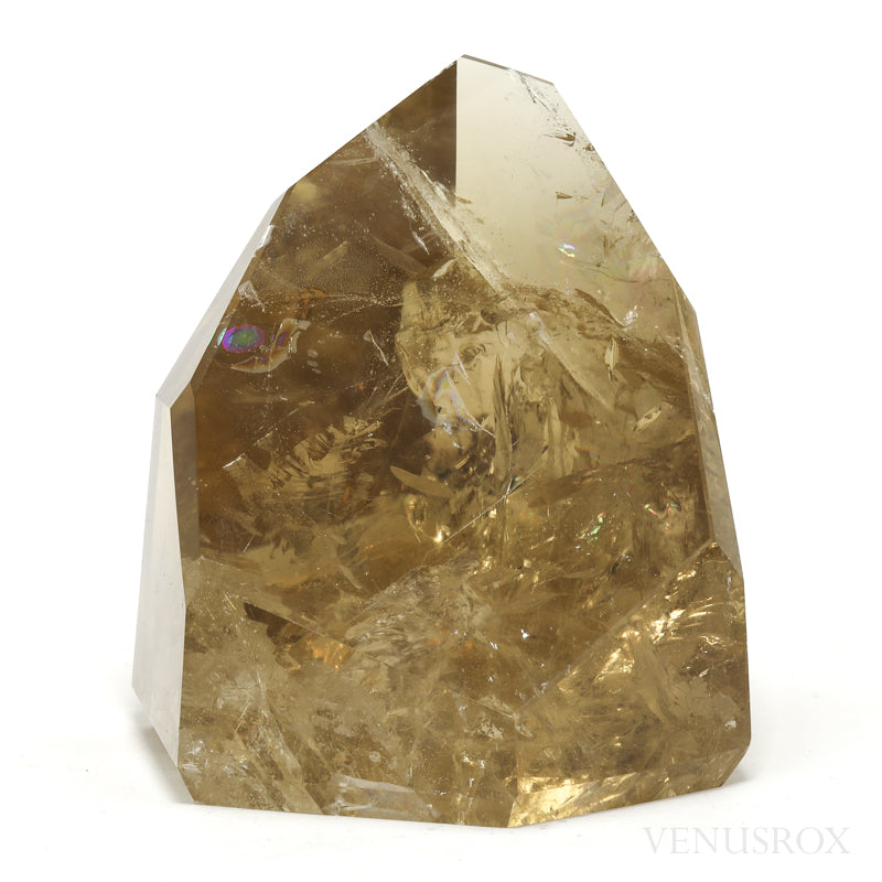 Natural Citrine Polished Point from the Morro Redondo Mine, Coronel Murta, Minas Gerais, Brazil | Venusrox
