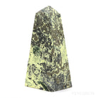 Serpentine with Pyrite Polished Point from Peru | Venusrox