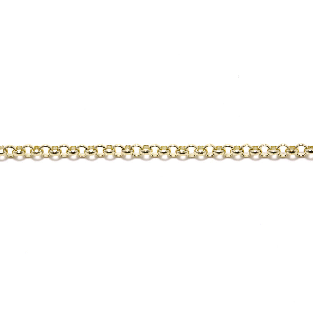 9ct Yellow Gold V-Small Belcher 22' Link Necklet